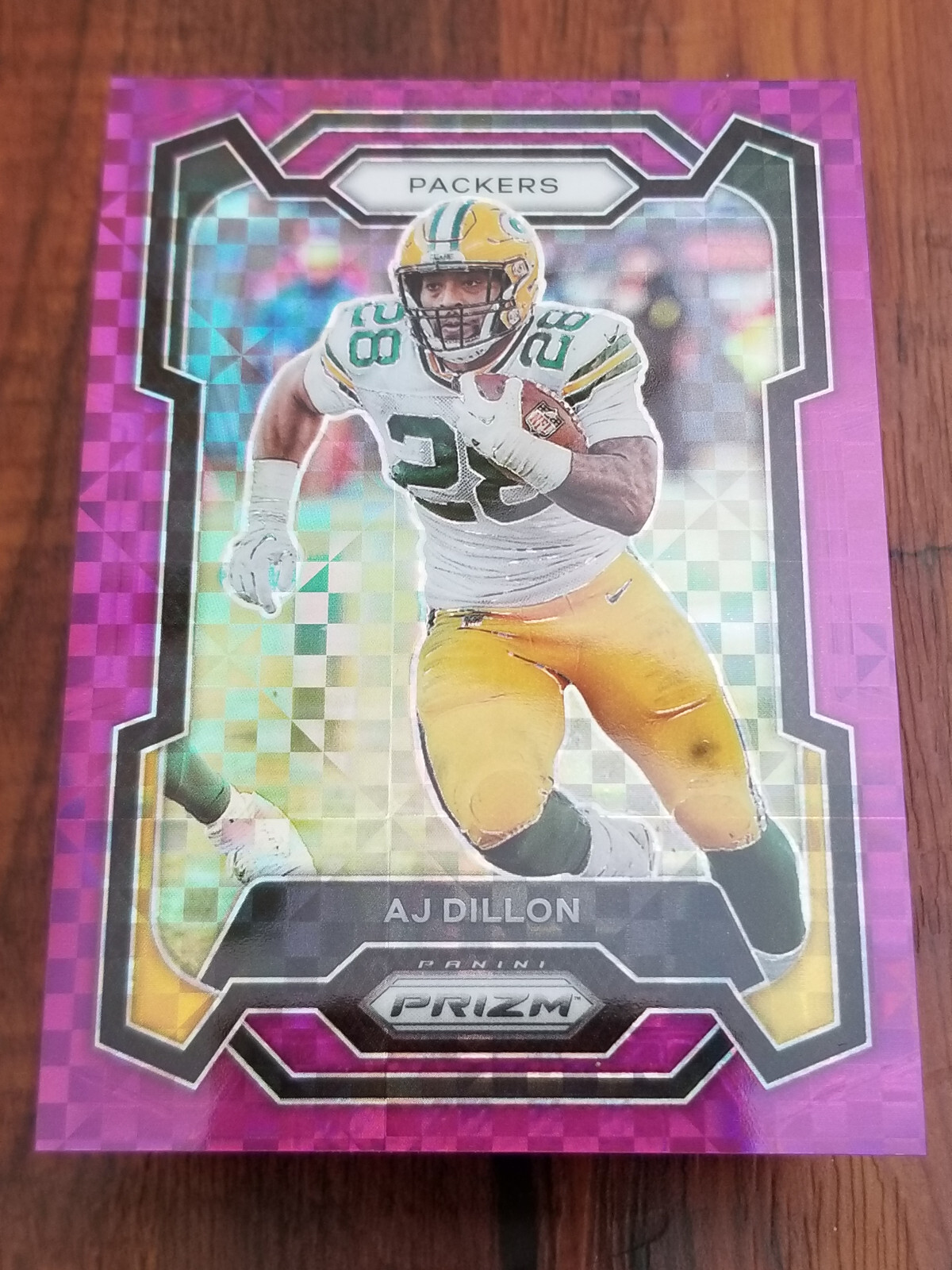 AJ Dillon 2023 Panini Prizm #106 Purple Prizm Card - #06/49