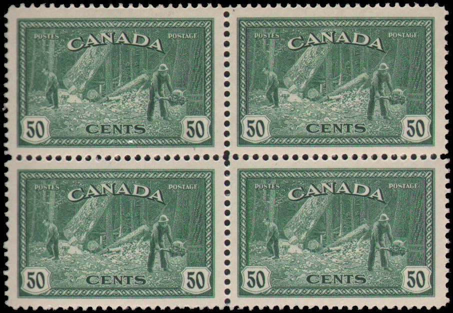 Canada #272 MNH VF block of 4
