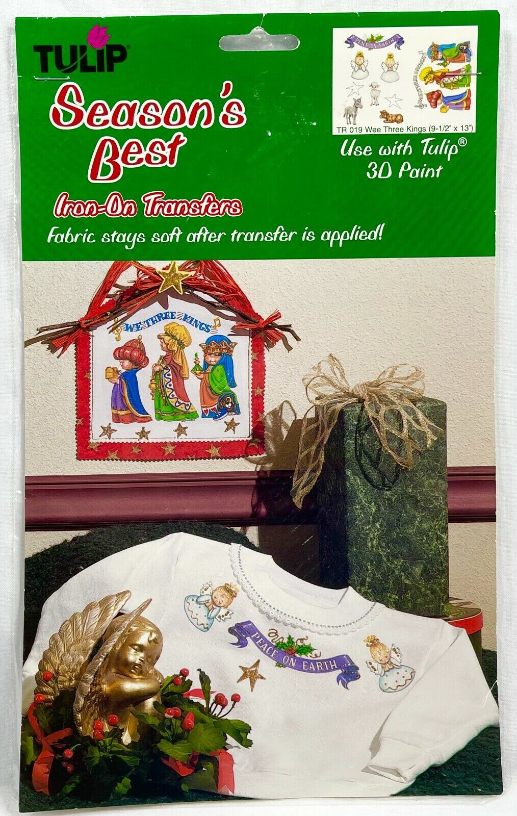NEW 1990s Tulip Wee Three Kings TR019 Christmas Iron-On Fabric Transfer 10371