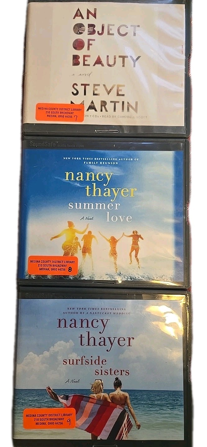 Lot Of 3 Fiction Audiobooks on Cd Summer Love _ Surfside Sisters _ An Object Of