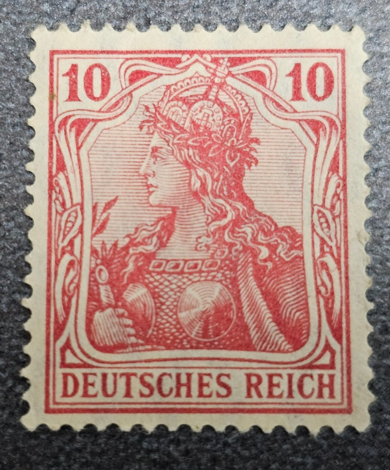 Stamp Germany Deutsches Reich Germania 10 Pfennig 1915 Mi. Nr. 86 [🇩🇪39462-7]