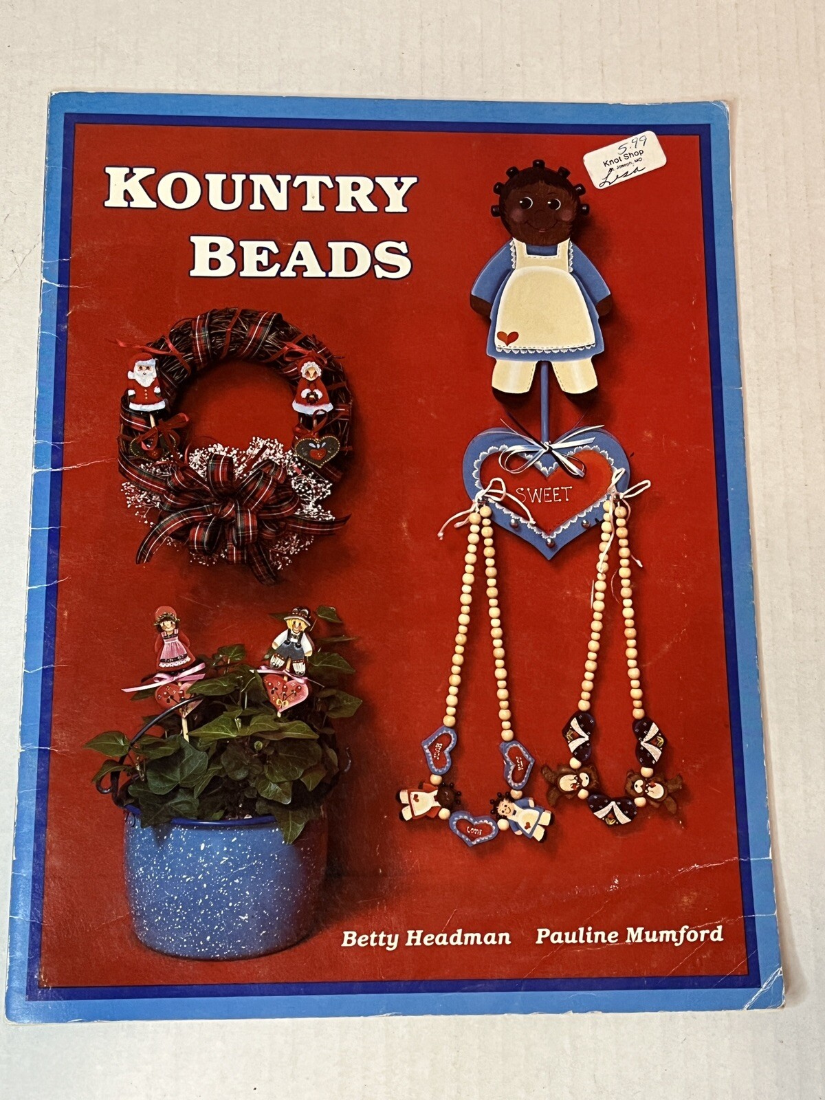 Kountry Beads Tole Painting Instruction Pattern book Headman Mumford Provo Craft