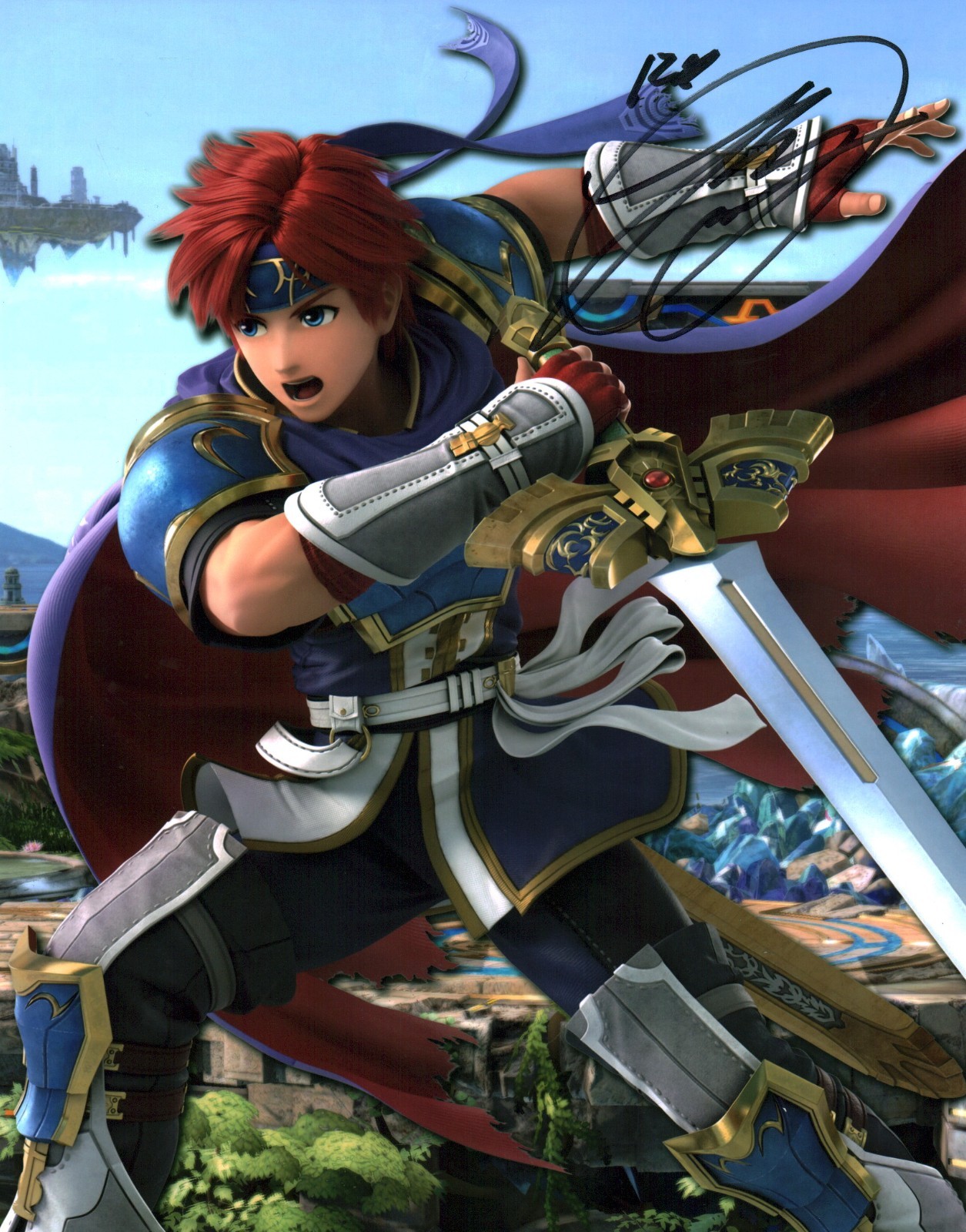 Ray Chase Super Smash Ultimate 11x14 Signed Photo Poster JSA Certified Autograph