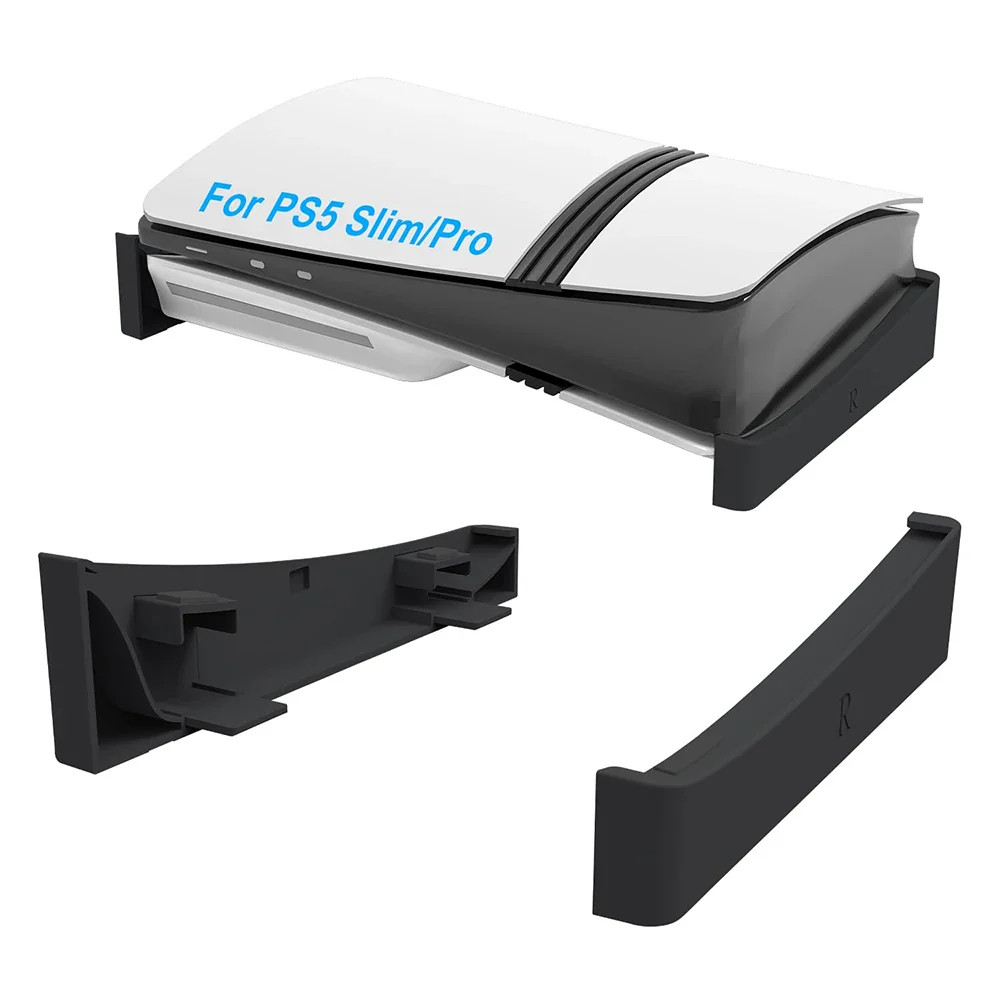 2Pcs Horizontal Stand For PS5 Slim/Pro Cooling Base Holder For PS5 Slim Disc & D