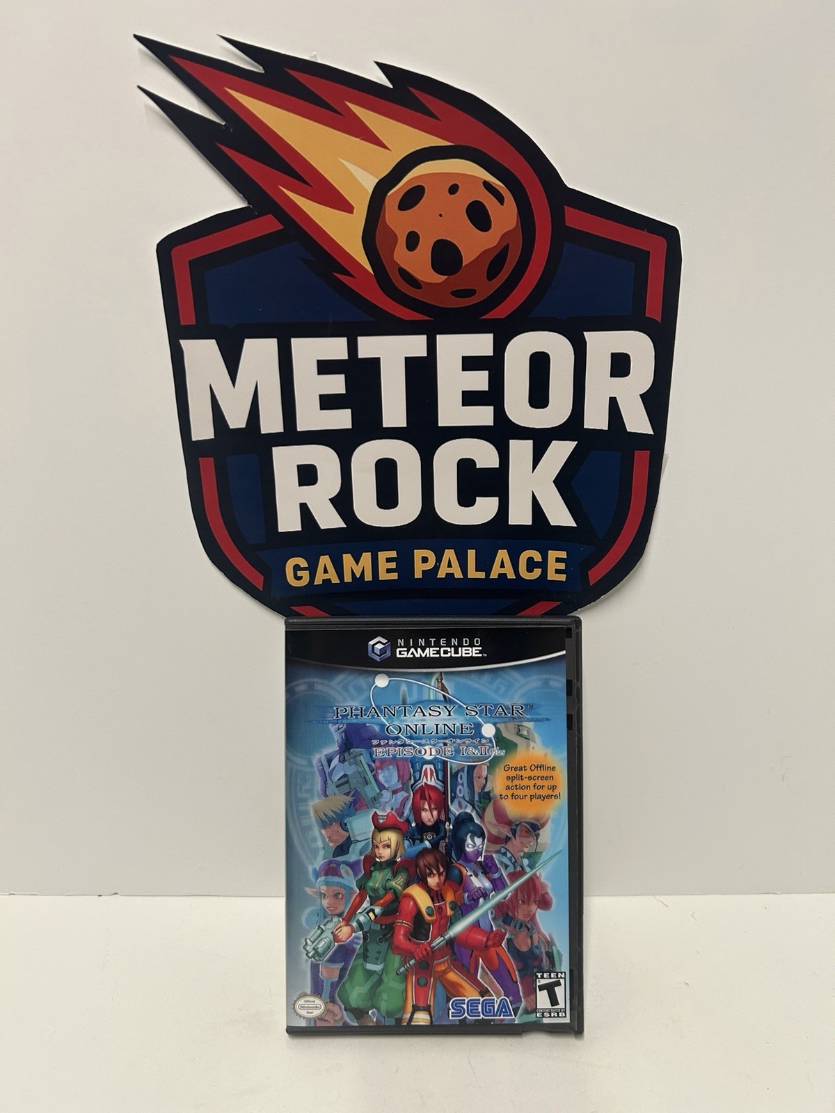 Phantasy Star Online 1 & 2 Plus-Replacement GameCube Case Only-Game Not Included