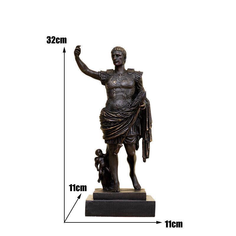1PC Julius Caesar Bronze Statue Mythology Bronze Caesar Art Sculpture Home Decor