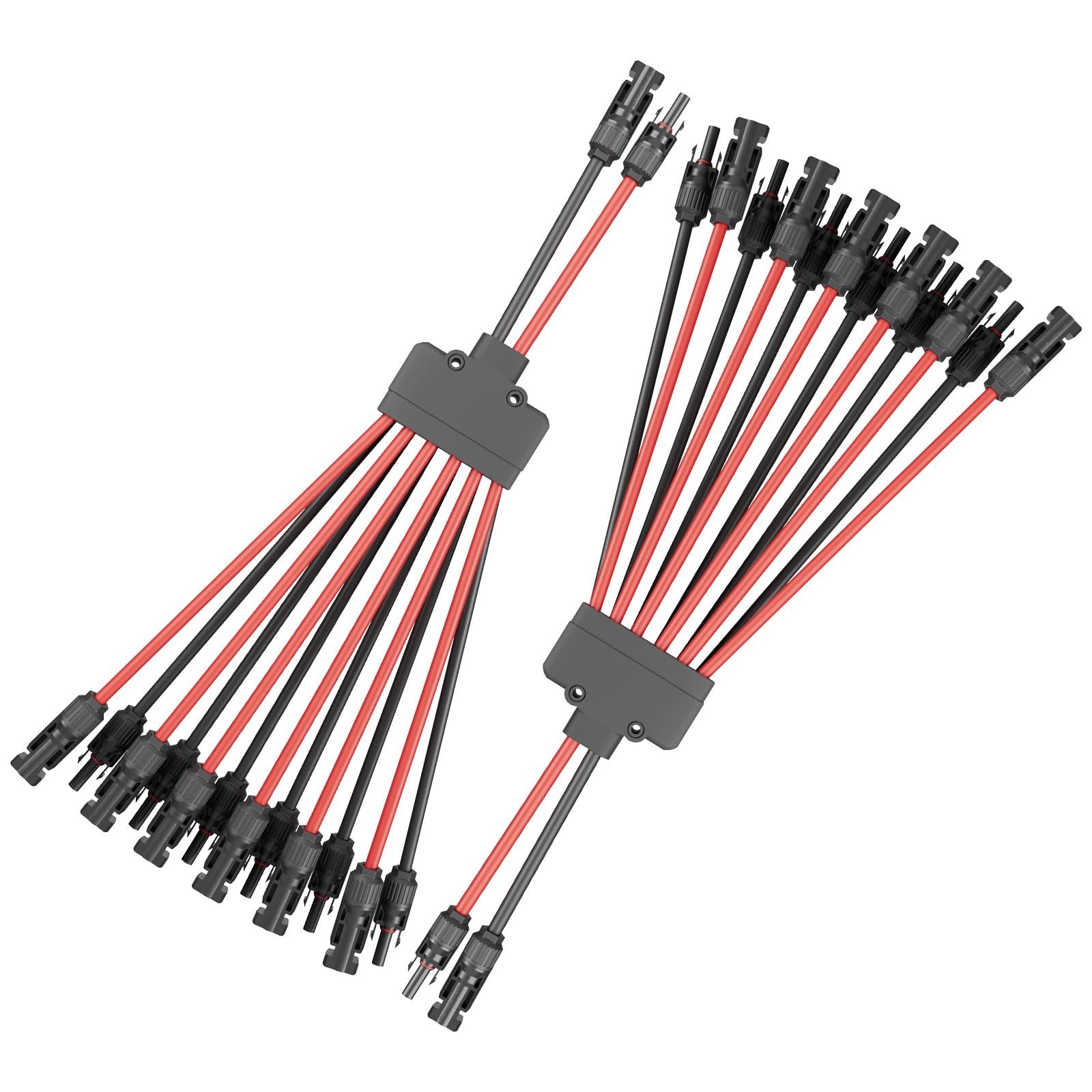 1 Pair Solar Panel Connectors Y Branch 2 to 12,Solar Parallel Connectors for ...