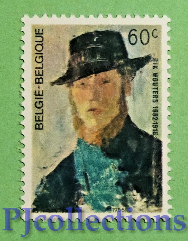 B1030- BELGIUM 1966 RIK WOUTERS Fr. 60c MNH