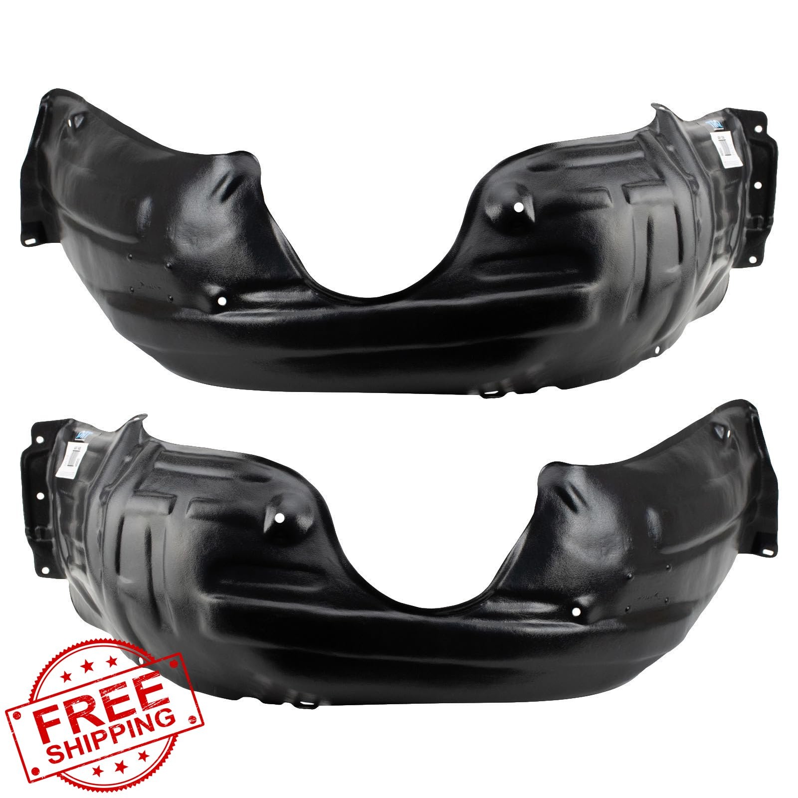 TRQ Fender Liner Set for 05-10 Toyota Avalon Front Driver/Pass