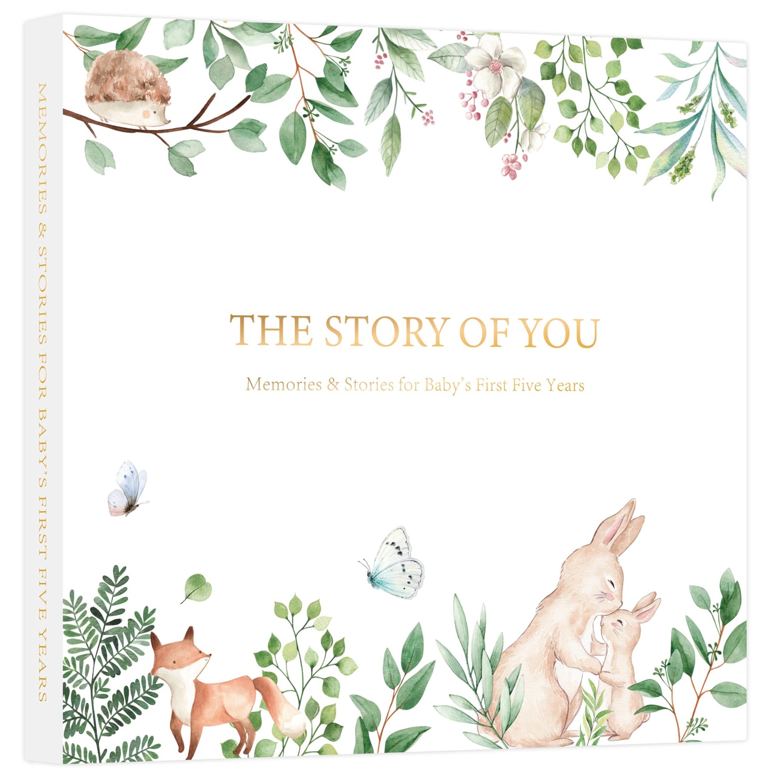 Keepsake Baby Memory Book, First 5 Years Baby Milestone Book, 132 Pages to Re...