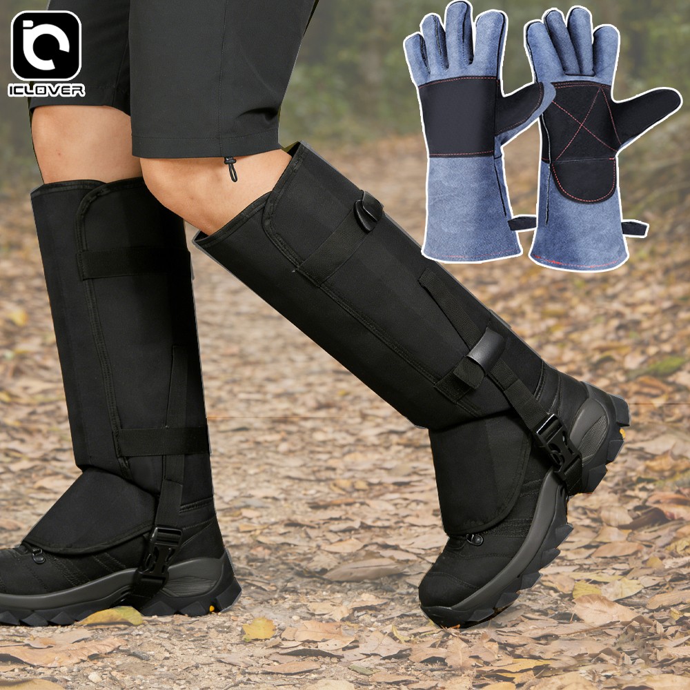 Anti-Bite Snake Guards Animals Dog Cat Handling Gloves Lower Leg Boots Protector