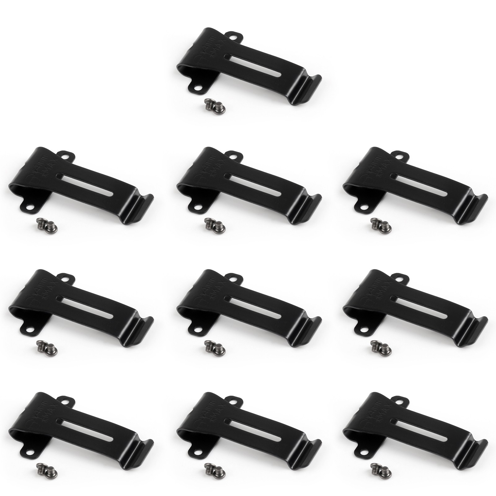 10pc Metal Belt Clip Fit Kenwood TK-208/308 TH-22AT TH-42AT BF-888S/666s/777S