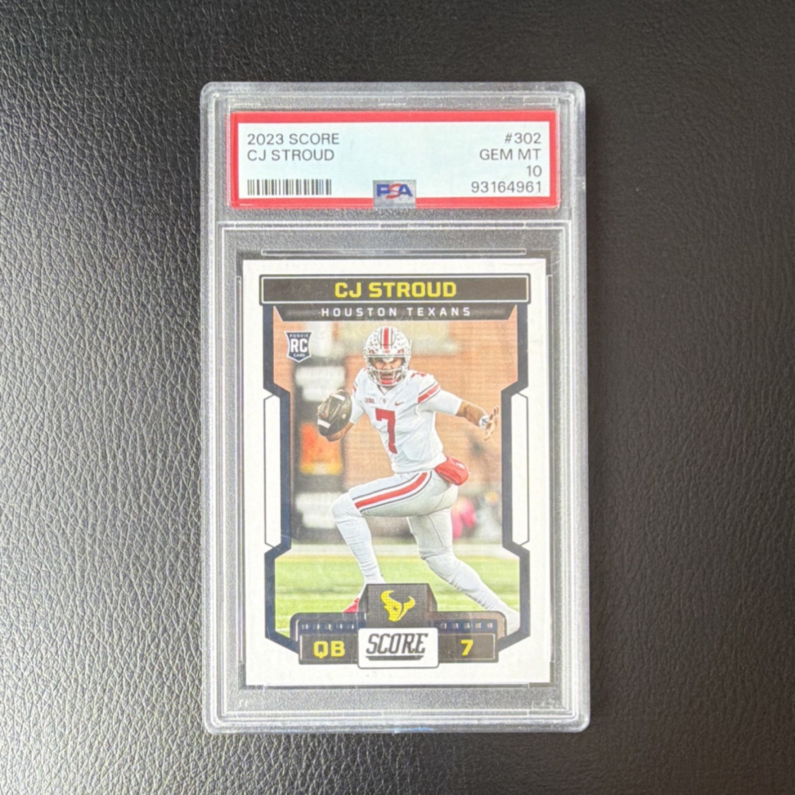 Panini 2023 Score Rookie CJ Stroud #302 PSA 10 Houston Texans Ohio State Card