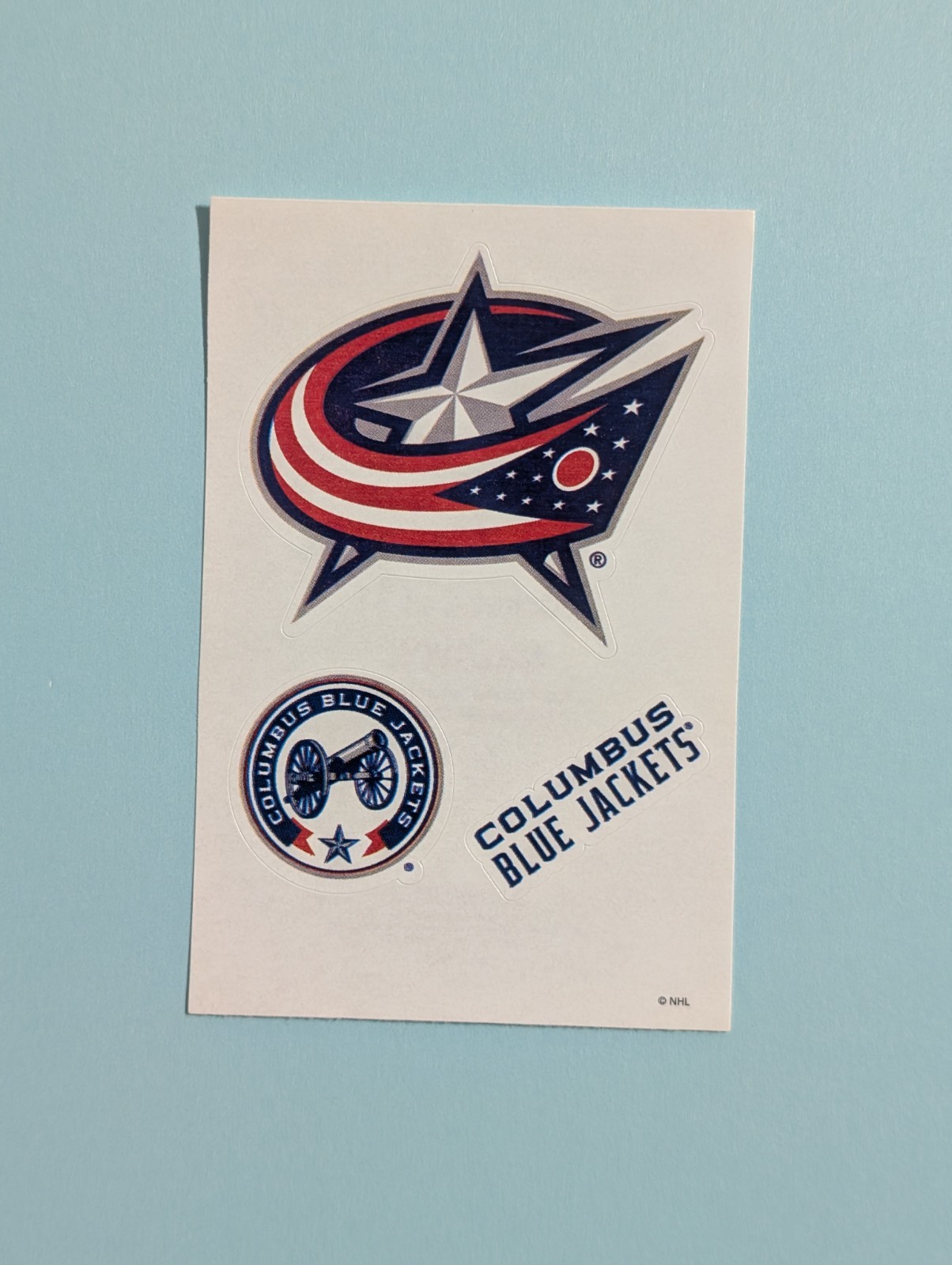 Columbus Blue Jackets Logo Sticker - 2013 NHL Vending Sports Series - Ice Hockey