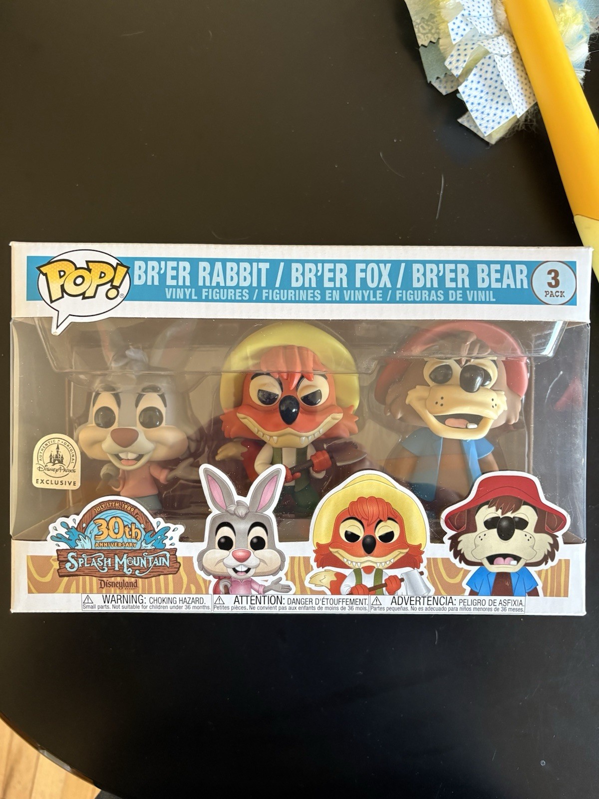 Funko Pop! Disney Parks Exclusive Splash Mountain 30th Anniversary 3 Pack