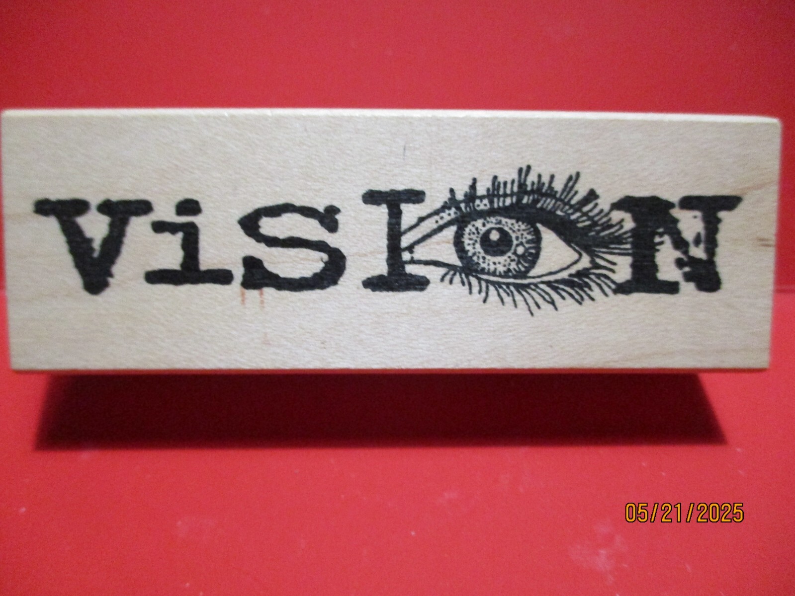 VISION EYE CATALIFE RUBBER STAMP WOOD MTD