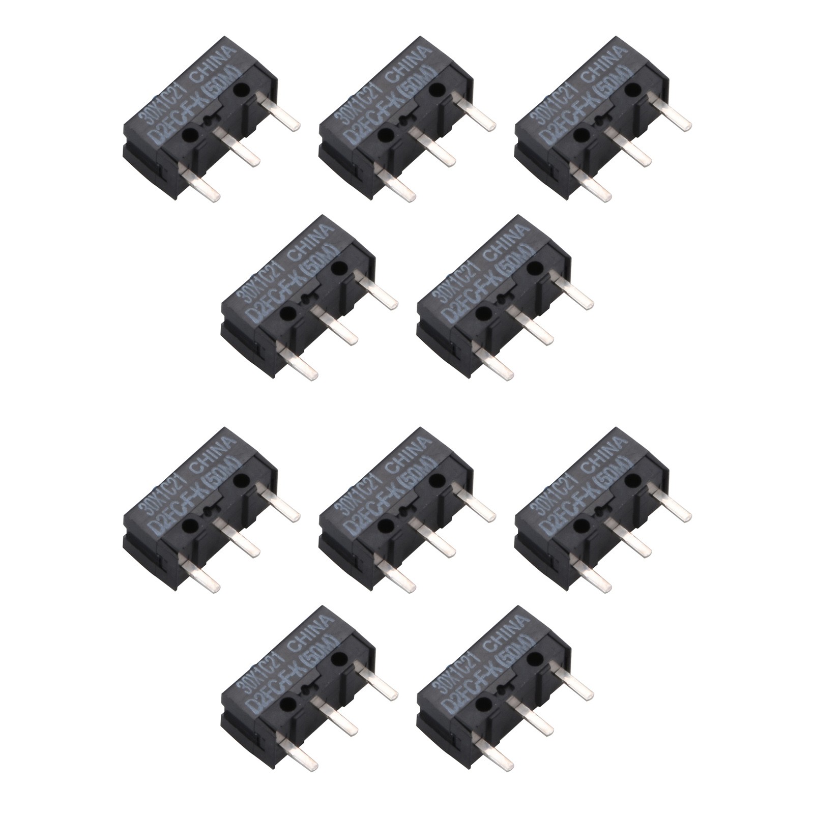 10 PCS  ORIGINAL & BRAND NEW OMRON D2FC-F-K(50m) D2FC-F-K Mouse MICRO SWITCH