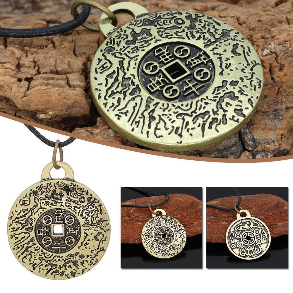 Feng Shui Money Amulet Necklace For Men Lucky Wealth Pendant Retro` E B1X0 PLM