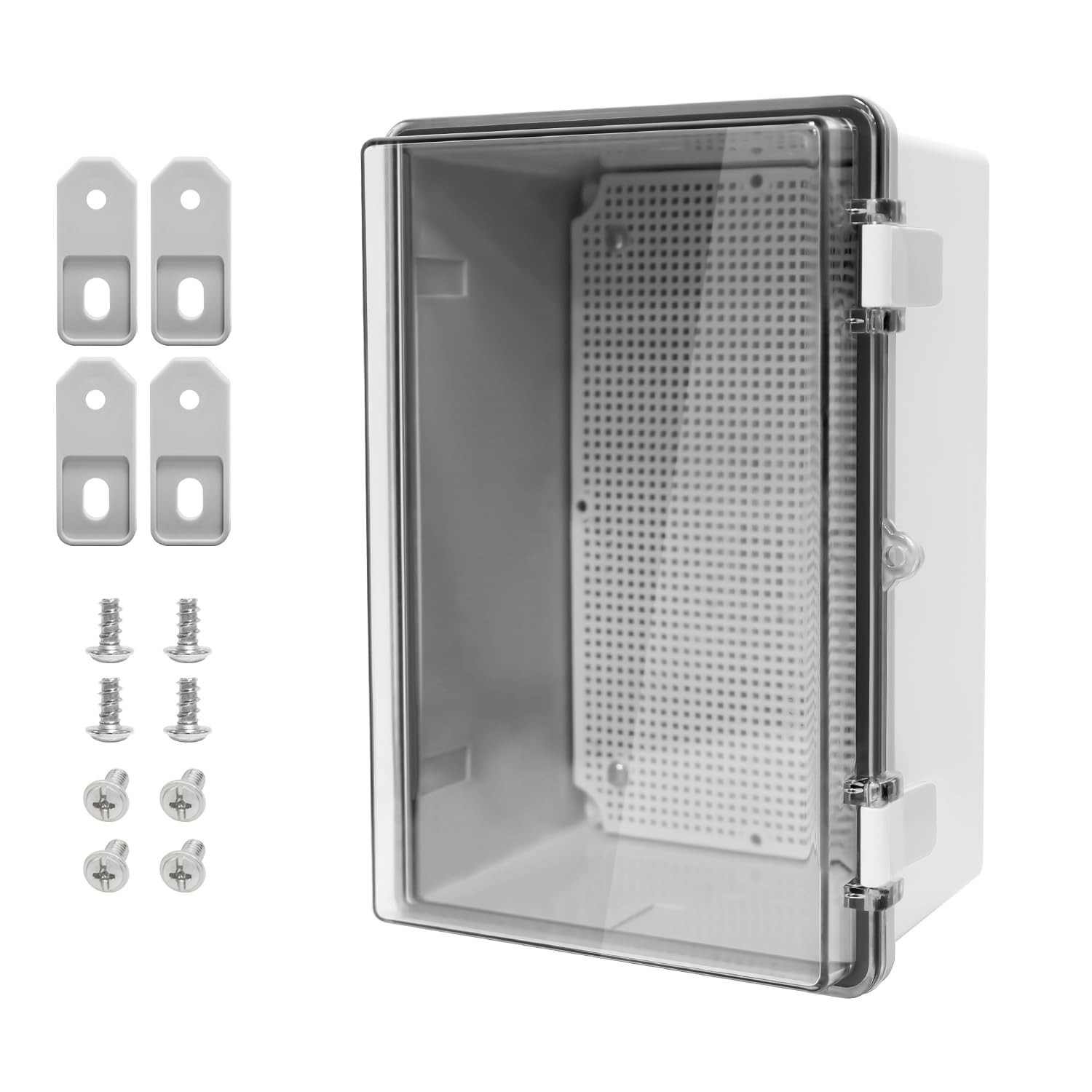 LMioEtool ABS Plastic Dustproof Waterproof IP65 Junction Box Hinged Shell Univer