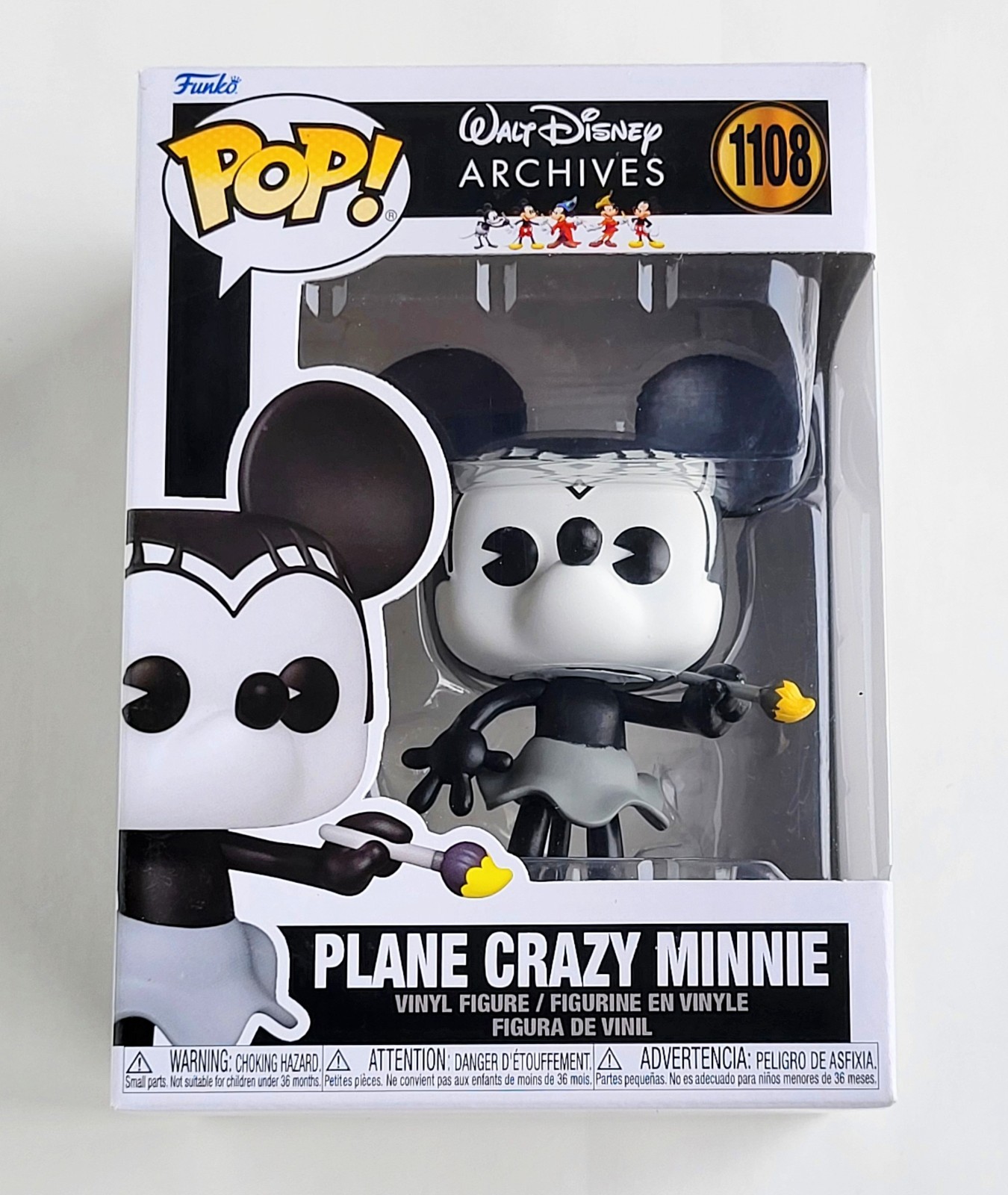 Funko Pop! Disney Archives S2 (2021) Plane Crazy Minnie #1108 Vinyl Figure New