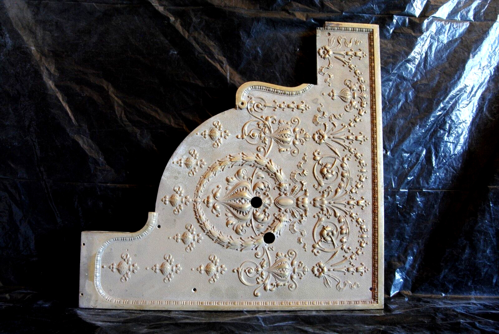 45-3/4 national cash register brass right side cover antique