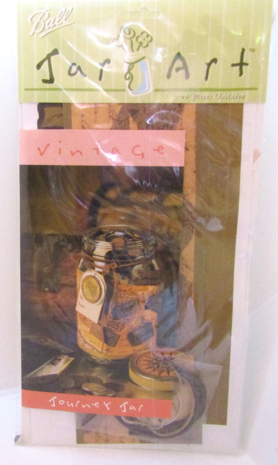 Ball Jar Art, "Journey Jar", 16 Piece Craft Set.