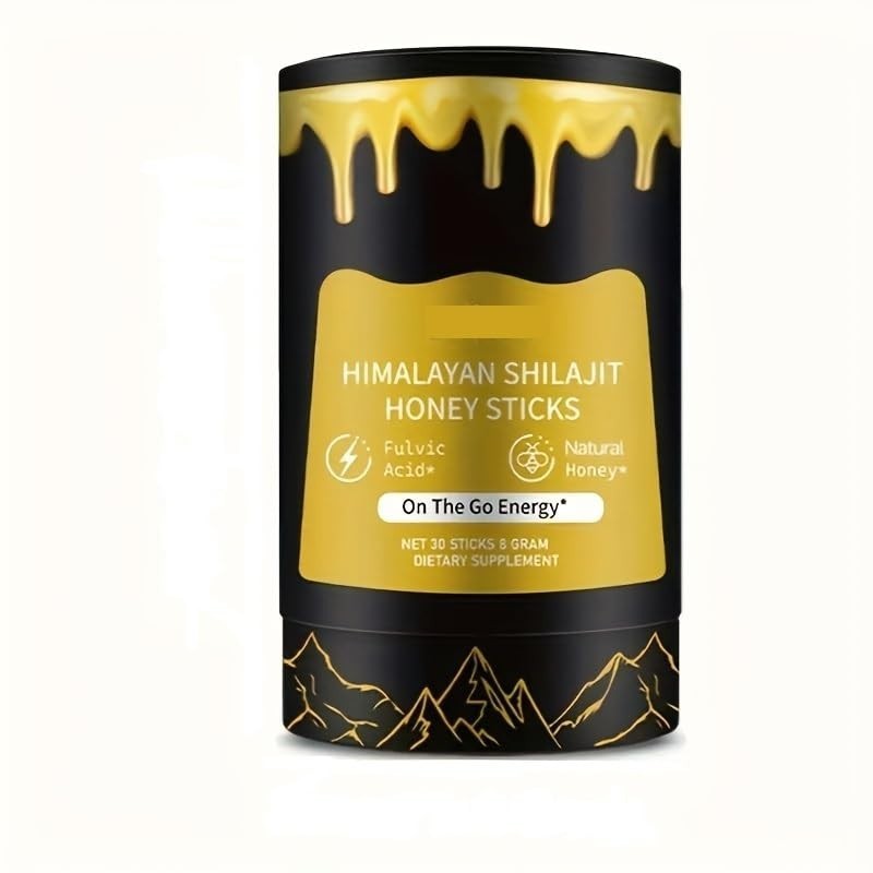 Himalayan Shilajit Honey Energy Sticks – 400mg Pure Resin with