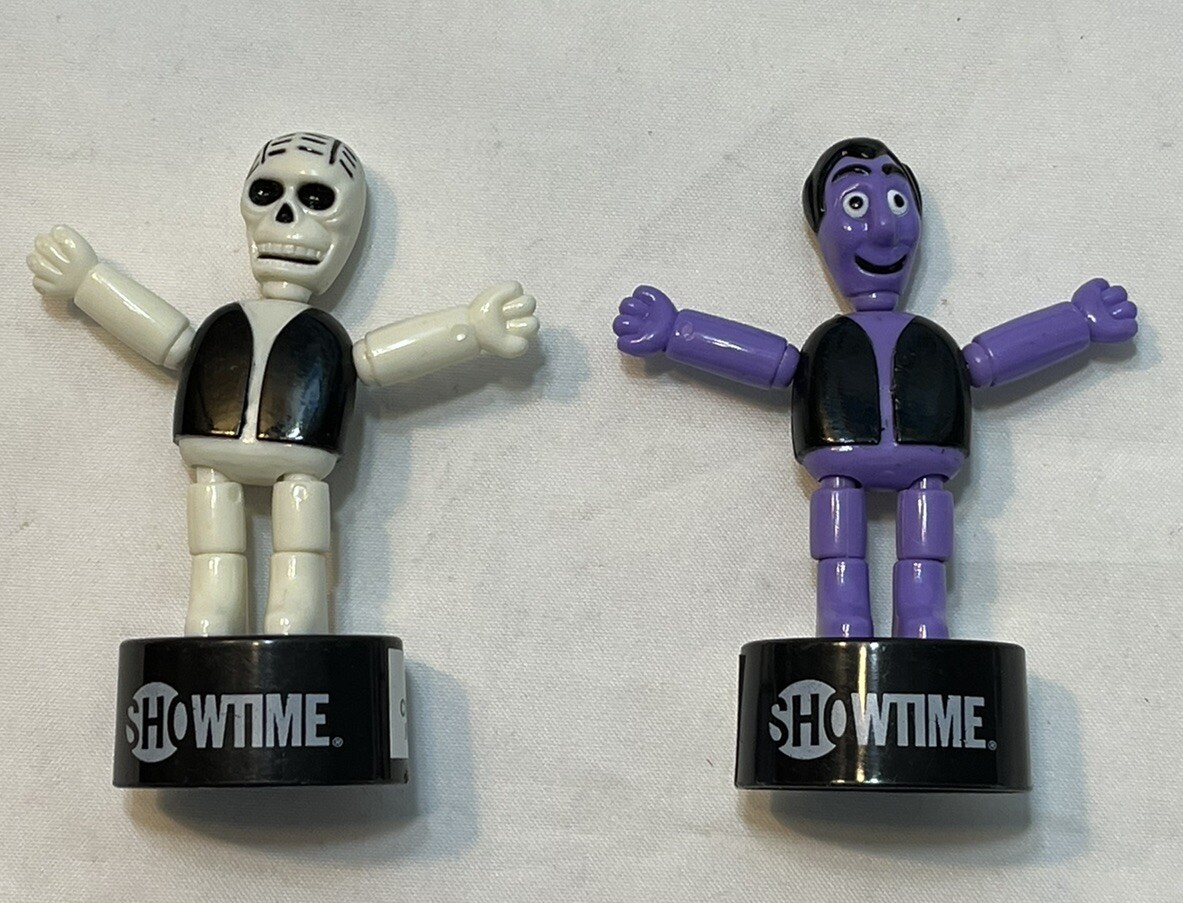 Showtime Dancing Skeleton Promotional Push Puppet 1997 Lot