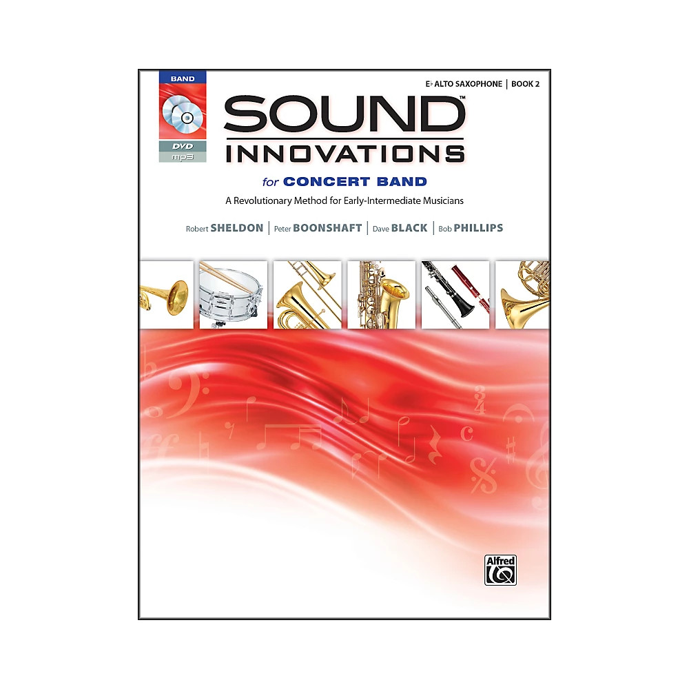 Alfred Sound Innovations Concert Band Book 2 E-Flat Alto Saxophone Book CD/DVD