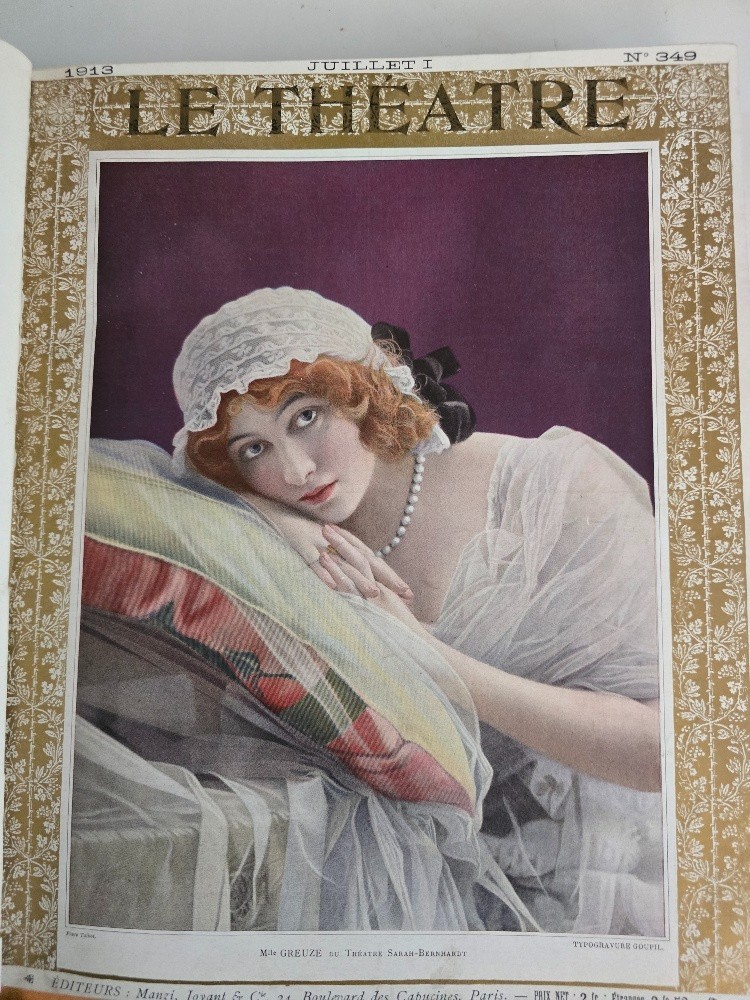THE THEATRE MAGAZINE-BOUND RUN, July-Dec. 1910 Art, Photos, Period Ads