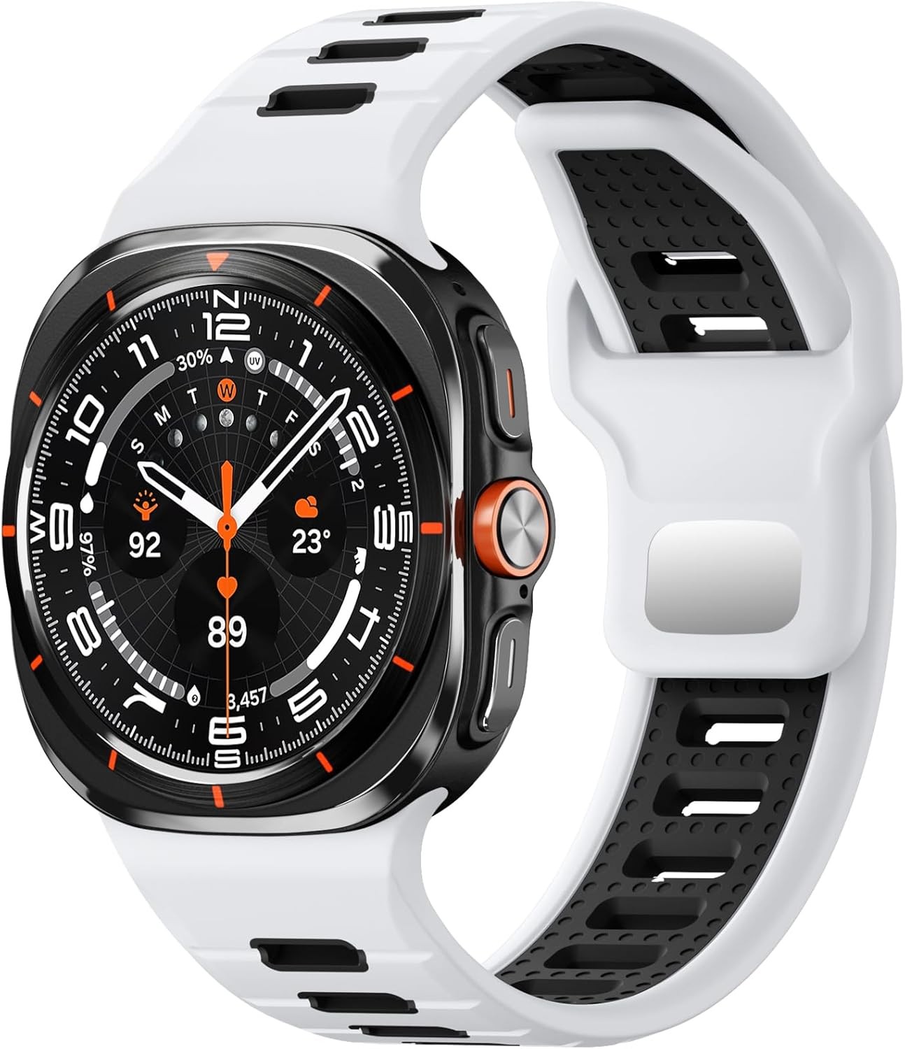 Soft Silicone Strap for Samsung Galaxy Watch Ultra 47mm Waterproof Band