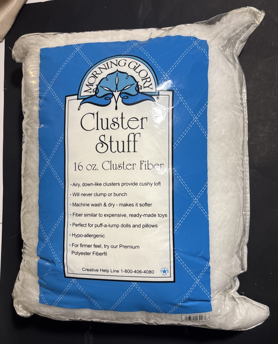 Cluster Stuffing 16 Oz Morning Glory Hypo-Allergenic Poly Fiberfill Down- Like