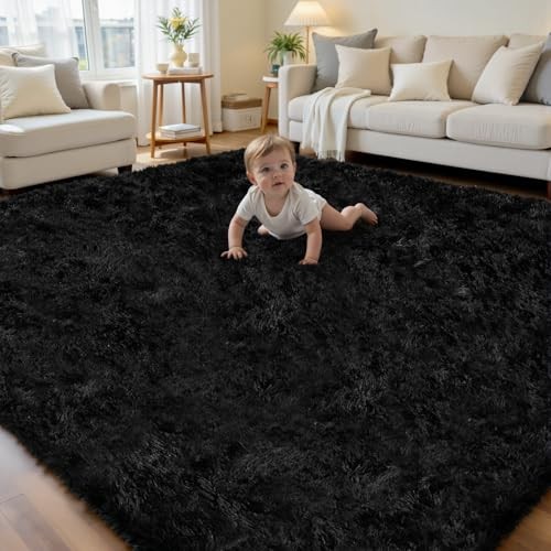 6x9 Area Rug for Living Room, Ultra Soft Fluffy Shag Rugs for Bedroom, Non 