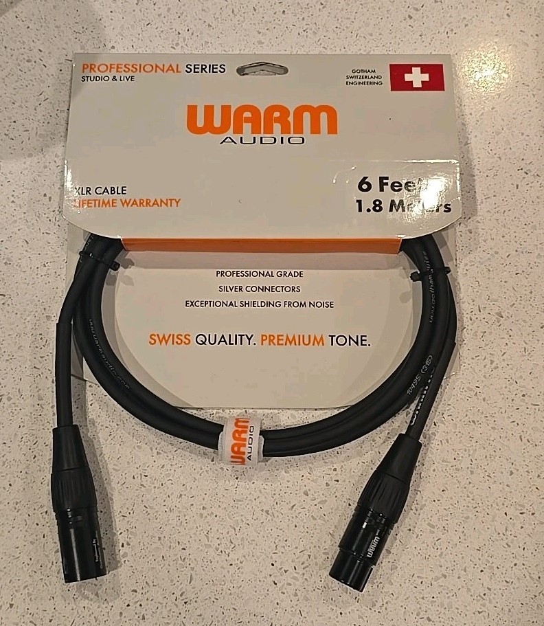 Warm Audio Pro-XLR-6' Pro Series XLR Balanced Microphone/Line Cable PROAUDIOSTAR