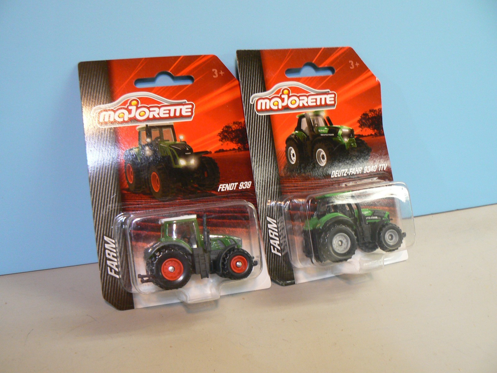 Majorette Fendt 939 tractor and Deutz-Fahr 9340 tractor. New in original boxes.