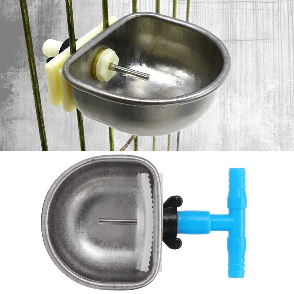 5Pcs Stainless Steel Automatic Rabbit Drinker Nipple Drinking Bowl Waterer Farm