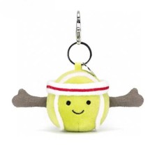 Jelly Amuseables Sports Tennis Ball Bag Charm Key Chain Christmas Gift Cat