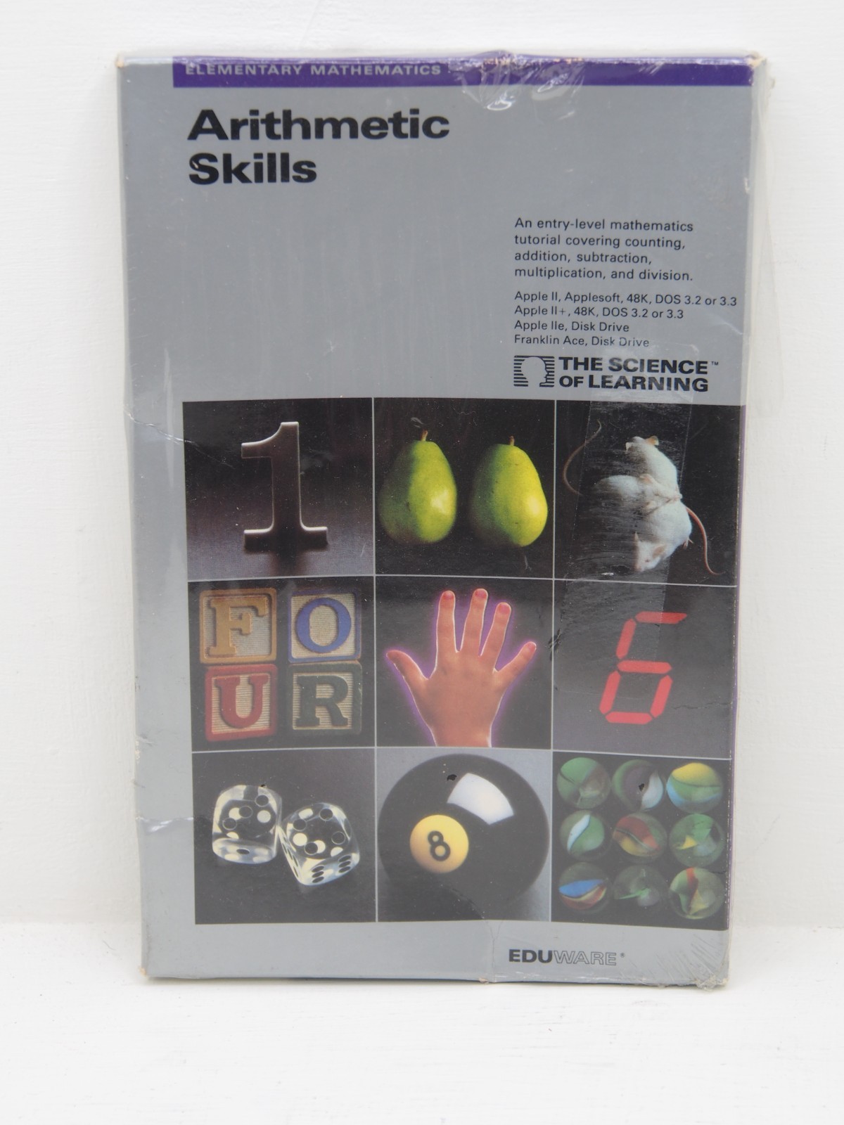 NEW!!! Edu-Ware Arithmetic Skills the science of learning APPLE DISC vintage
