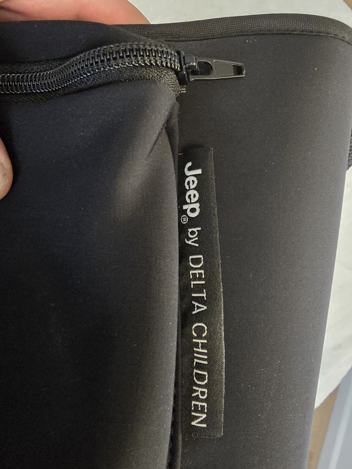 Jeep by Delta Children Stroller Organizer Black with Zipper Compartment