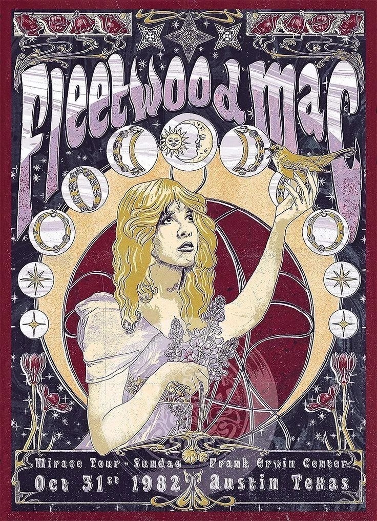 New Popular 1982 FLEETWOOD MAC CONCERT POSTER PRINT STEVIE NICKS    DD398