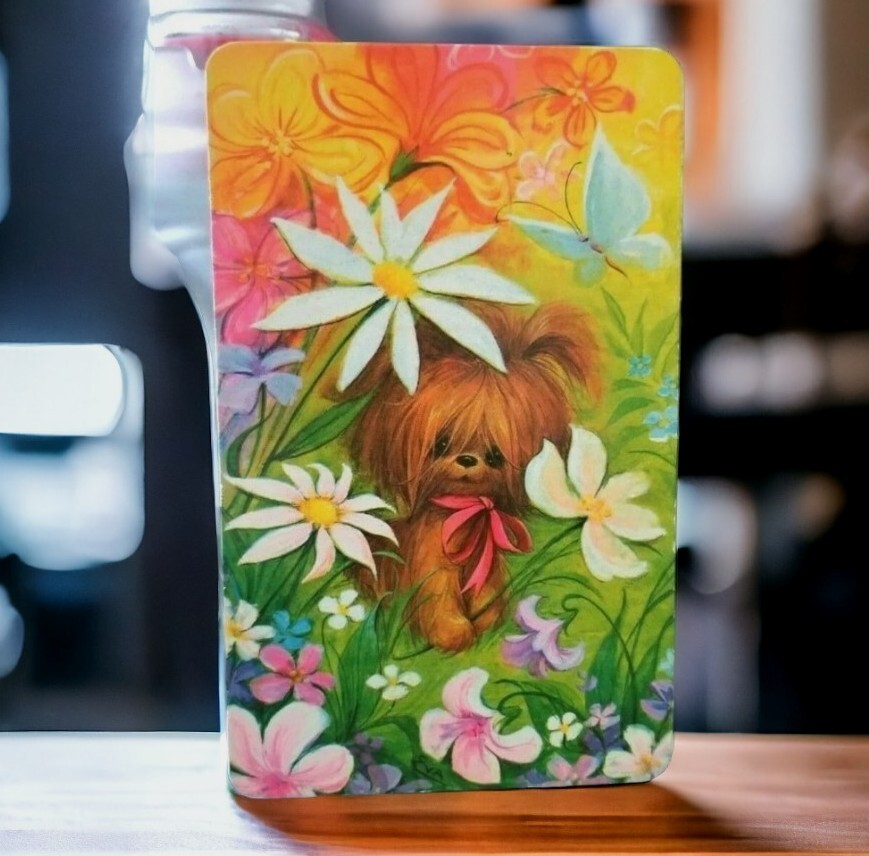 1960s Dog Postcard Thick Cardboard Postal Card Buzza/Cardoza Anaheim Ca Rare