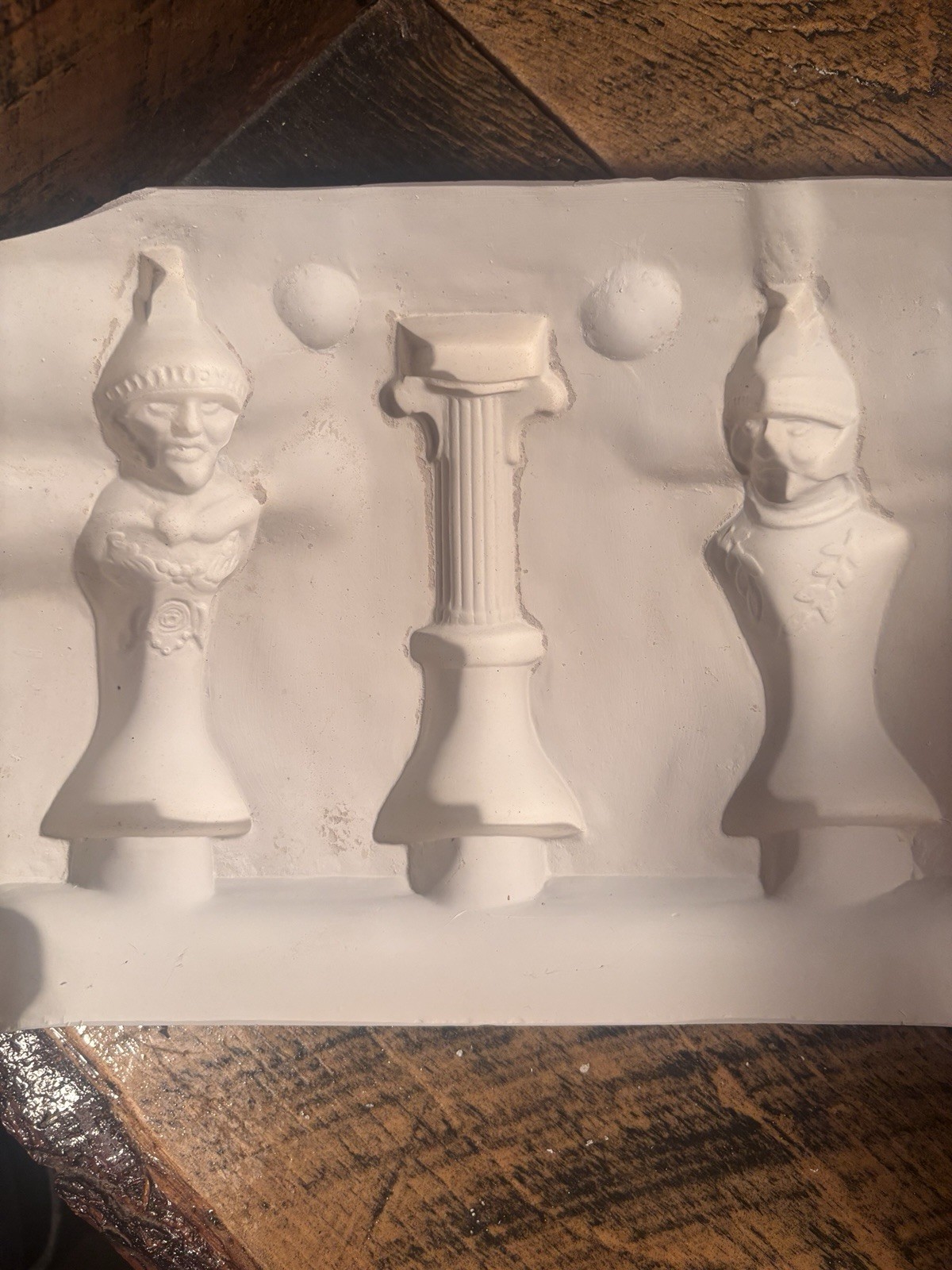 3 Molds For Chess Set 5” Pieces Ceramic Slip Mold