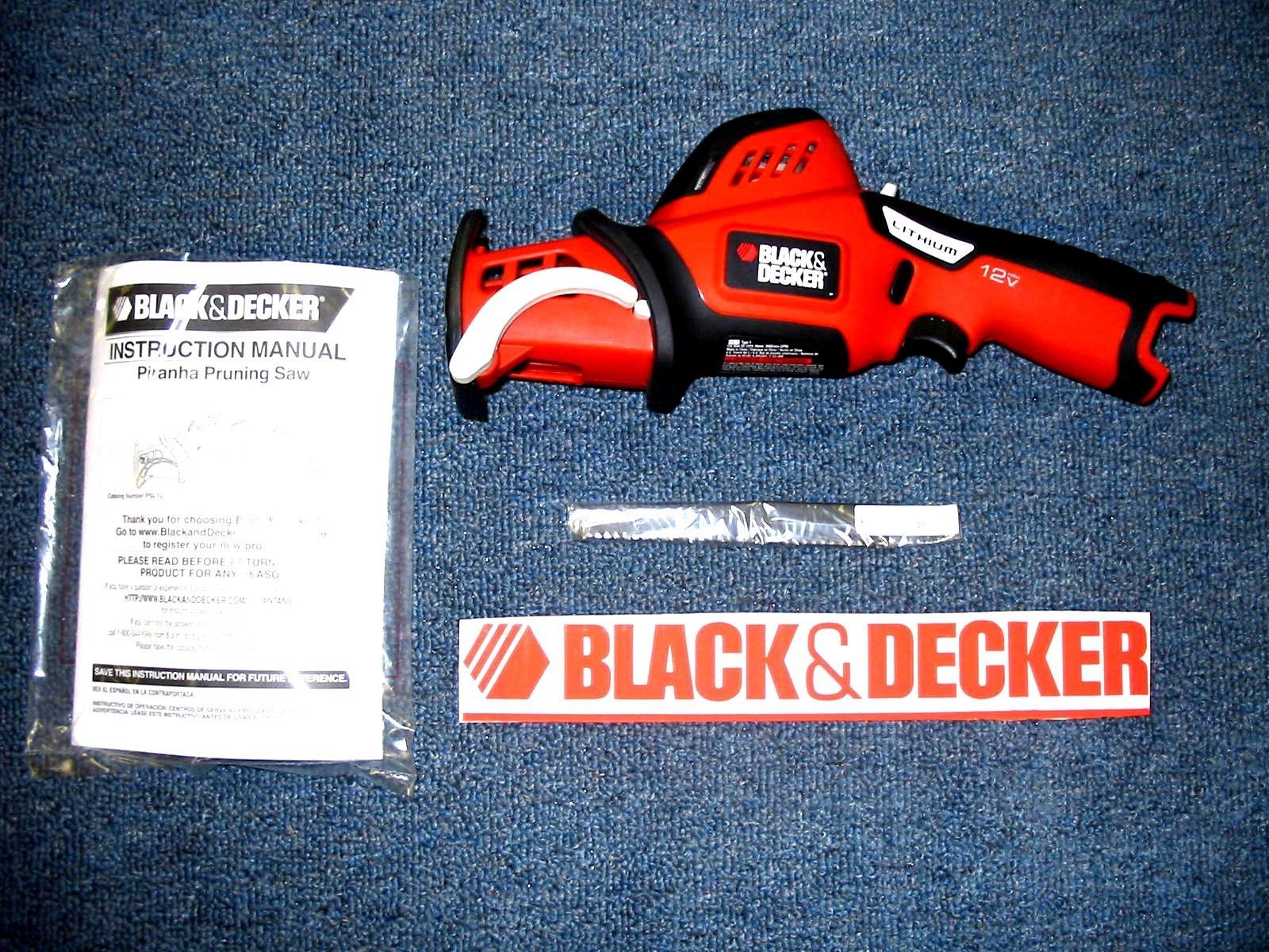 NEW Black & Decker PSL12 12 v volt Lithium ion Reciprocating Saw NO BATTERY
