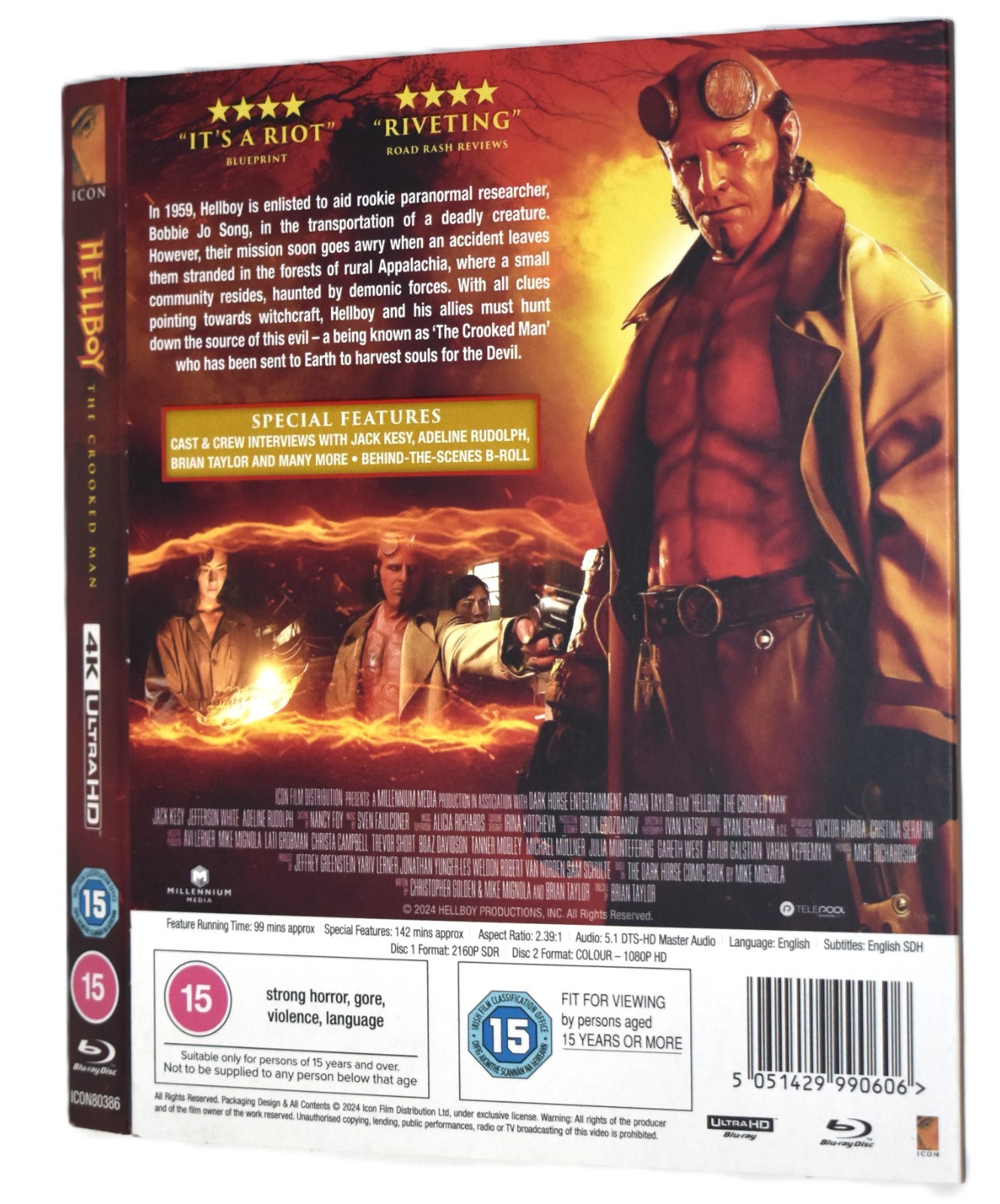 UHD SLIPCOVER -Fits: Hellboy Crooked Man 4K Ultra HD Blu-ray Import COVER ONLY