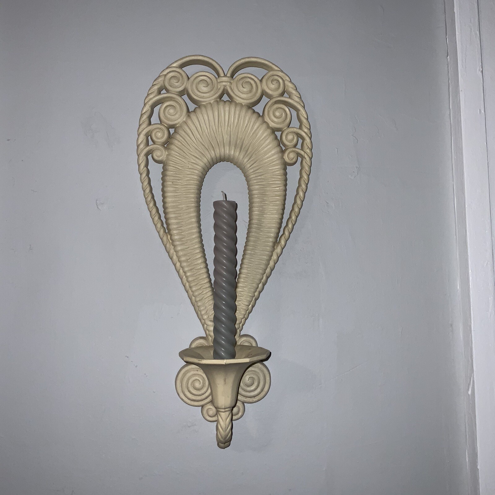 Vintage Burwood Candle Holder Sconce Retro Wall Decor Mid Century Modern Read