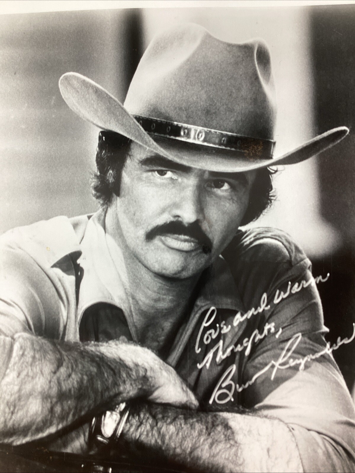 Burt Reynolds Bandit Signed Autographed Print 8x10 Fan Club 1970s Photo Glossy