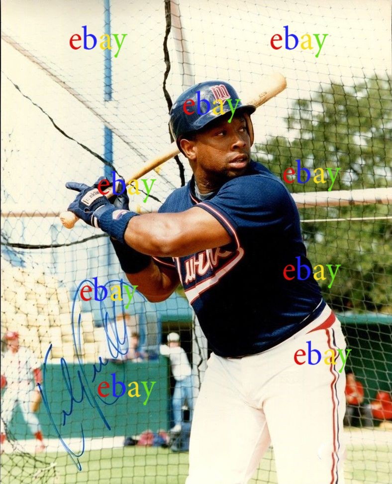 Kirby Pucket Twins  8x10 signed autographed photo reprint