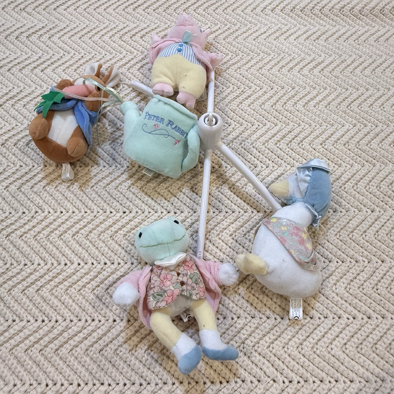 Peter Rabbit Beatrix Potter Mobile Replacement Mini Plush Incomplete Nursery