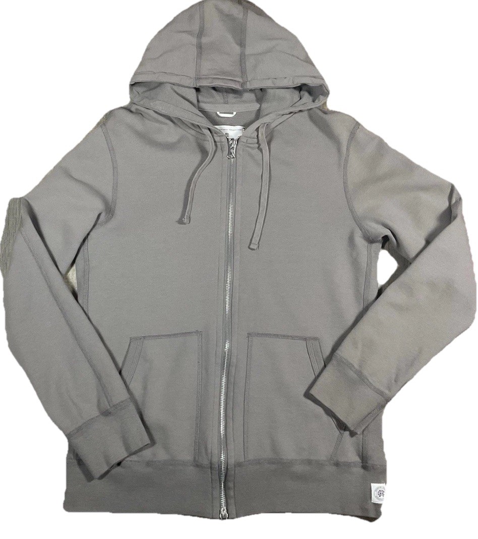 Regining Champ Hoodie Full Zip Gray Medium Women’s Hood Ties Pockets