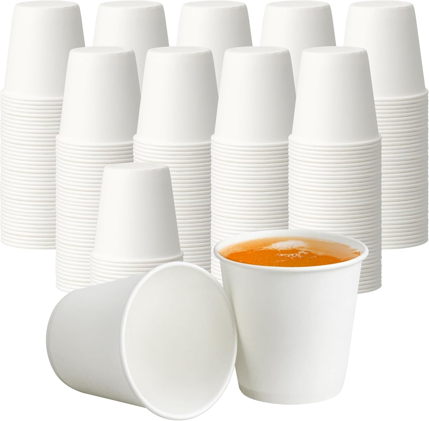 3 oz Disposable Paper Cups, Mouthwash Cups, Small Coffee Cups for Bathroom Rinsi